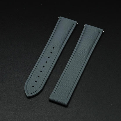 OZE Bracelet montre Caoutchouc Siliconé Premium - Motif Tissu - Boucle déployante