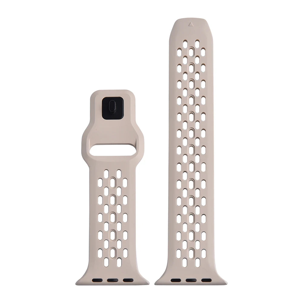 Cinturino in gomma FKM traspirante per Apple Watch, cinturino con fibbia per iWatch 9, 8, 7, 6, 5, 4, Se, Ultra 2/1, 49mm, 10mm, 46mm, 45mm, 44mm