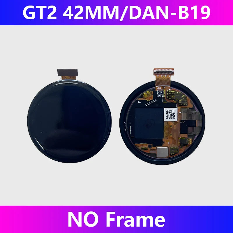 Pour Huawei GT2 assemblage d'écran avec cadre GT2 42/46MM écran de montre LTN-B19 écran d'affichage