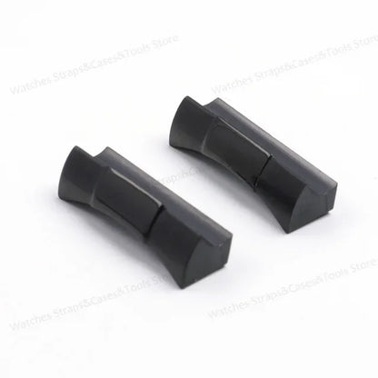 20mm Curved End Link for Rolex Watch Band Submariner Watch Strap Rubber Leather Strap Seamless Metal Connection 2PCS