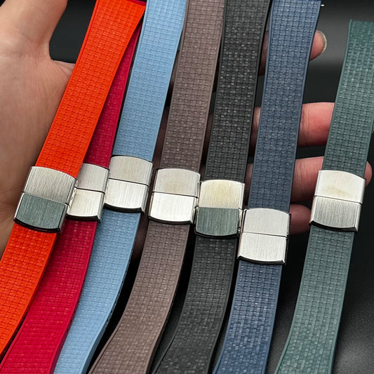 Bracelet de montre Premium caoutchouc FKM - Toutes Marques - Longueur ajustable par découpe