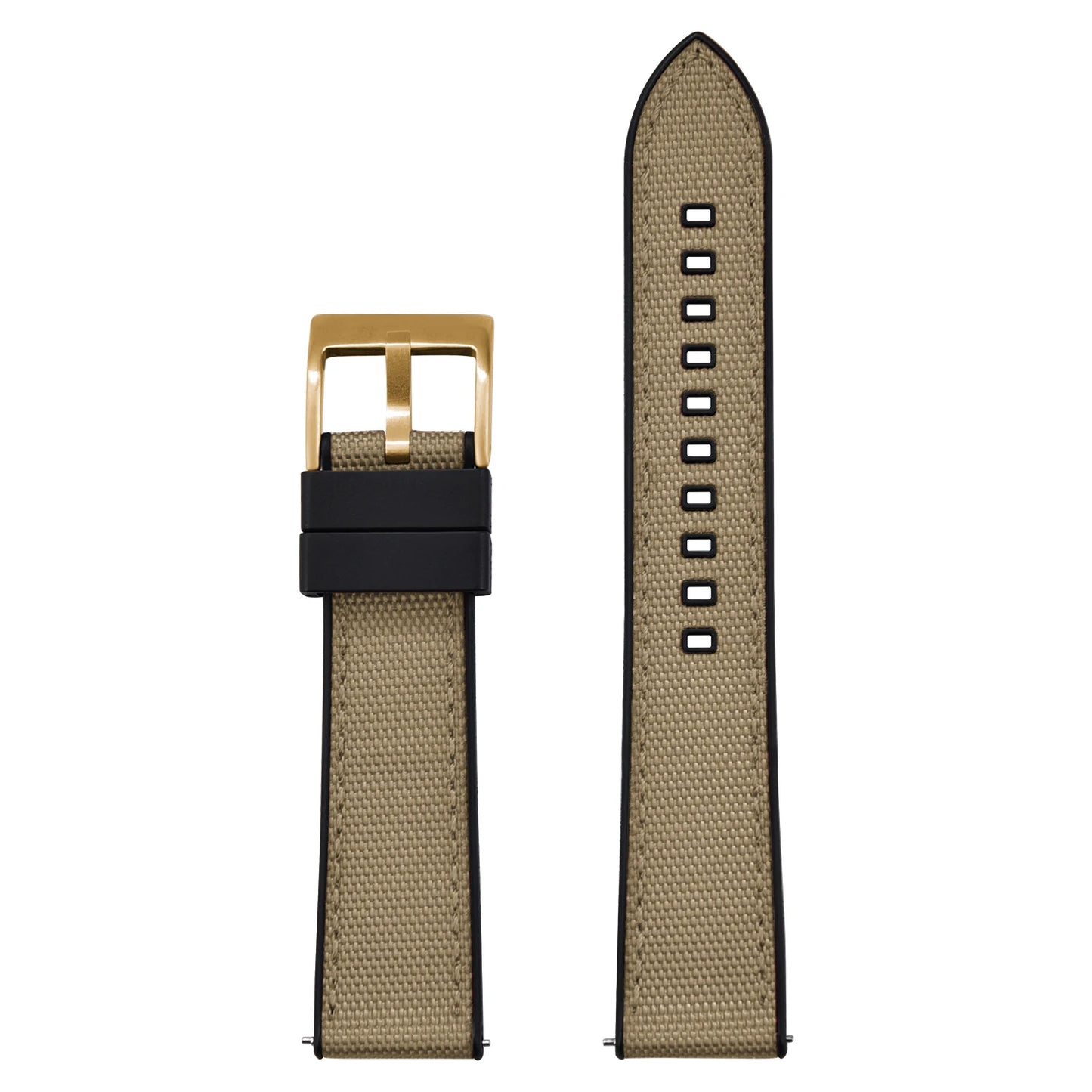 Bracelet de montre FKM en Nylon hybride de haute qualité 20mm 22mm bracelets de montre en caoutchouc fluoré en Nylon à dégagement rapide pour chaque marque montres de plongée