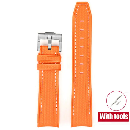 Diving Strap for Omega X Swatch, 20mm, MoonSwatch Joint, for Men and Women, Peripheral, Curved End, TPU Rubber Strap for Rolex, Watch Strap Tools