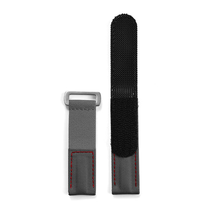Cinturino in nylon e pelle resistente con chiusura a strappo 20 mm, per orologi sportivi da uomo e donna, accessori per Omega, Rolex, Tissot