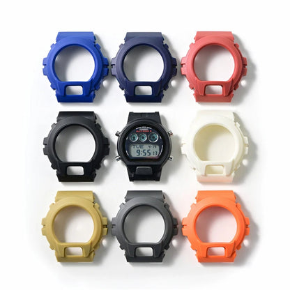 Cinturino sportivo in resina TPU per Casio G-SHOCK DW-6900 DW-6600 DW-3230, cinturino in gomma impermeabile da uomo, kit di ricambio con custodia protettiva