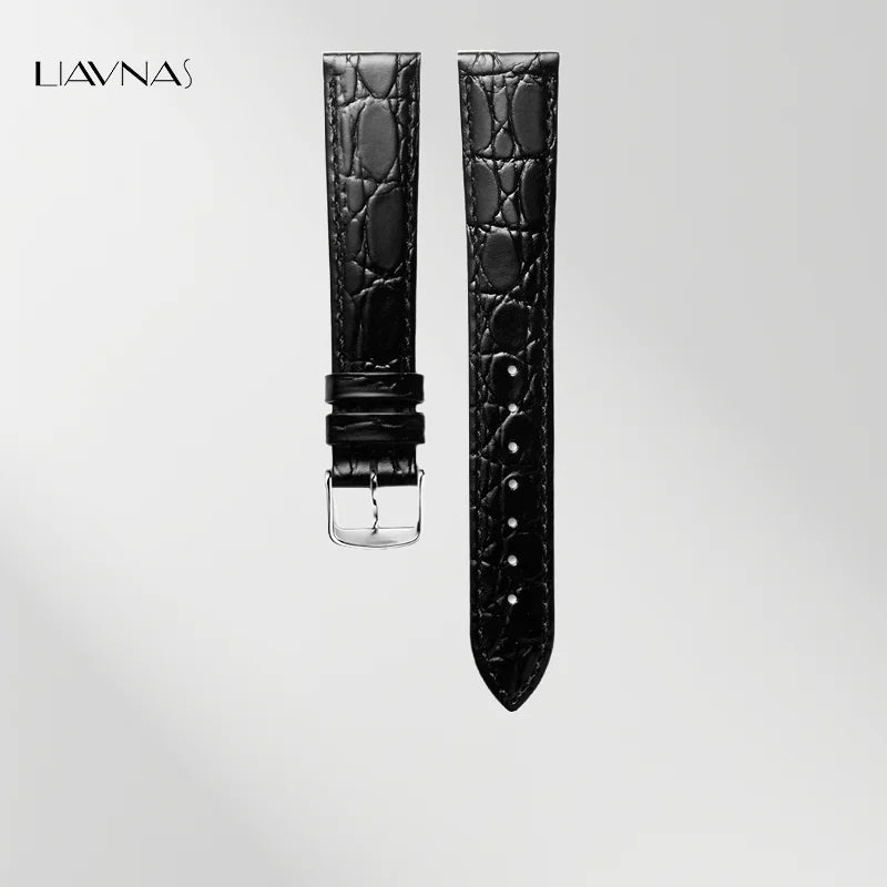 Bracelet de montre en cuir véritable pour accessoires Longines, bracelet de montre à boucle papillon, 13 18 20 mm