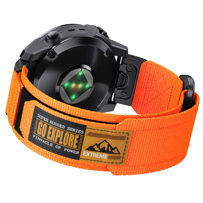 Cinturino per orologio in Velcro QuickFit da 22 mm 26 mm per Garmin Fenix E 8 7 7X 6 6X Pro 5 5X, Epix 2 Pro, Instinct 3 2, Forerunner 955 945