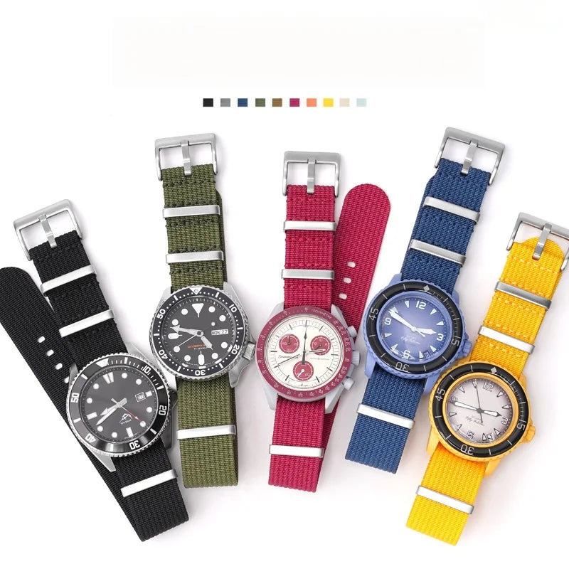 Bracelet de montre en Nylon otan de qualité supérieure pour OMEGA 18mm 20mm 22mm 24mm, pour SEIKO, Bracelet de montre militaire décontracté, Bracelet de Sport de l'armée