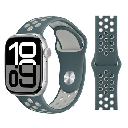 Bracelet en Silicone pour bracelets de montre Apple 46mm 44mm 45mm 40mm 41mm 42mm, Bracelet de Sport Correa iWatch série 11 10 9 SE 8 7 6 5
