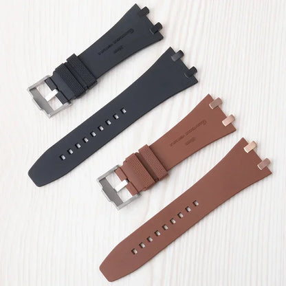 Nuovo cinturino per orologio in gomma fluorurata FKM da 26 mm per AP Audemars Piguet 15400 15500 26331 41 mm, cinturino, fascia