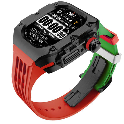 Luxury Mod Kit for Apple Watch Ultra 3 2 49mm, Titanium Alloy Strap for iWatch Series 11 10 9 8 7 6 SE 44mm 45mm