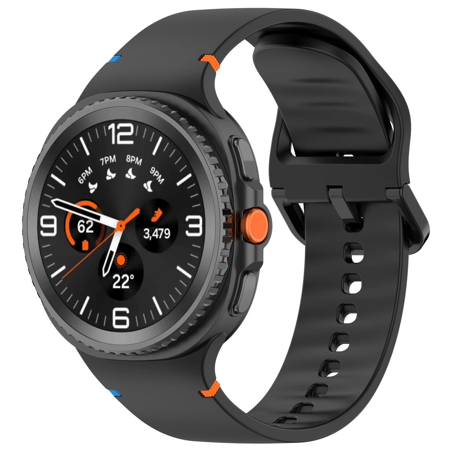 Bracelet en silicone d'origine pour Samsung Galaxy Watch 9 8 40 mm 44 mm, bracelet pour Samsung Galaxy Watch Classic 8 46 mm