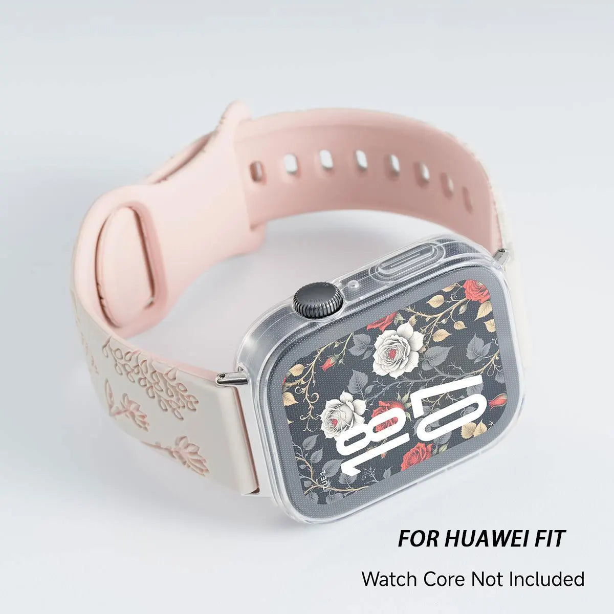 Bracelet + case for Huawei Watch Fit 4 / 4 Pro, TPU protective case, floral sport strap for Huawei Fit 4 4pro 3