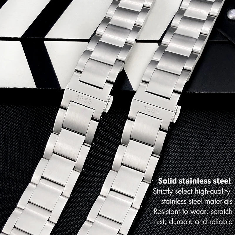 Bracelets de montre en métal pour hommes, 20mm, en acier inoxydable 316L, pour Tissot T 1853 PRS516 T044 T044.430 T044.417