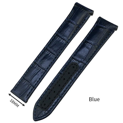 Genuine Cowhide Leather Watch Strap, 19mm 20mm 21mm, for Omega Seamaster 300 DE VILLE AT150 Moonswatch, Calfskin Watch Band