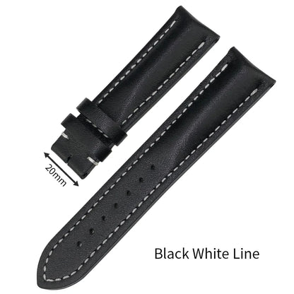 Genuine Soft Cowhide Leather Watch Strap, 22mm, 21mm, 20mm, for Breitling, for Premier Superocean Avenger Navitime World