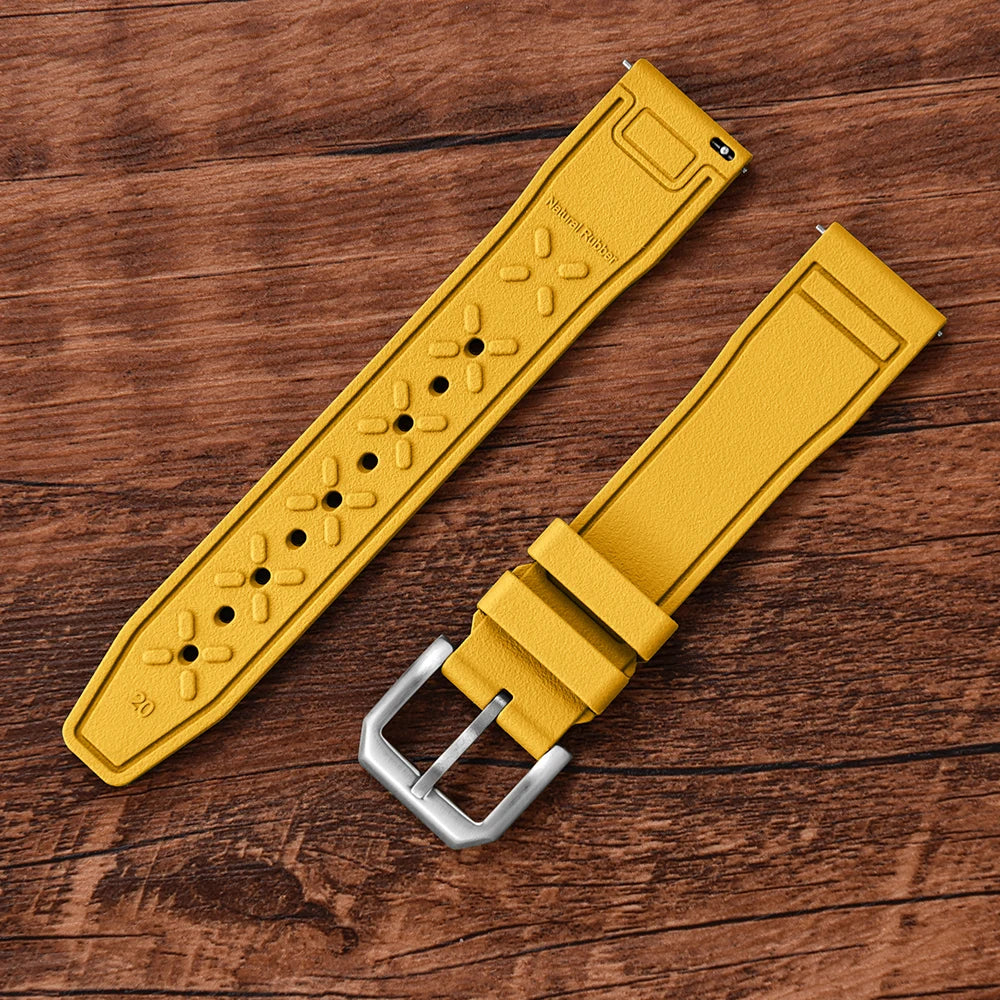 Bracelet en caoutchouc FKM 20mm 21mm 22mm pour montre IWC PILOT Portugal PORTOFINO, bracelet de plongée à libération rapide, montre connectée pour Huawei