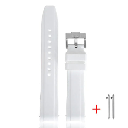 Cinturino in gomma TPU per Omega X Swatch MoonSwatch, ad ansa curva, in silicone, a sgancio rapido, da 20 mm, per cinturino per orologio planetario Snoopy