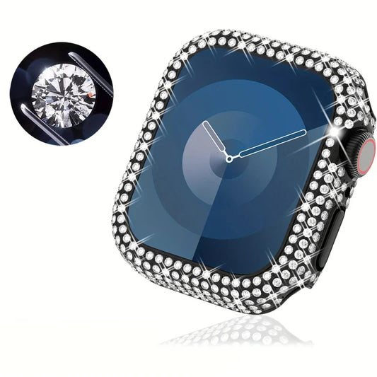 Sparkling Rhinestones for Apple Watch Case, fits 38/40/41/42/44/45/49mm, Compatible with Ultra/SE/10/9/8/7/6/5/4