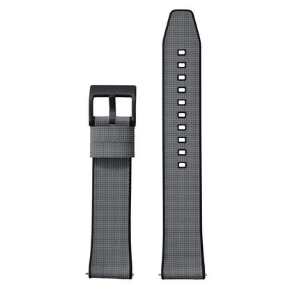Cinturino in gomma FKM in tela per vela 18mm 19mm 20mm 21mm 22mm 24mm, top FKM a sgancio rapido + base FKM, vestibilità perfetta, cinturino universale piatto per orologio