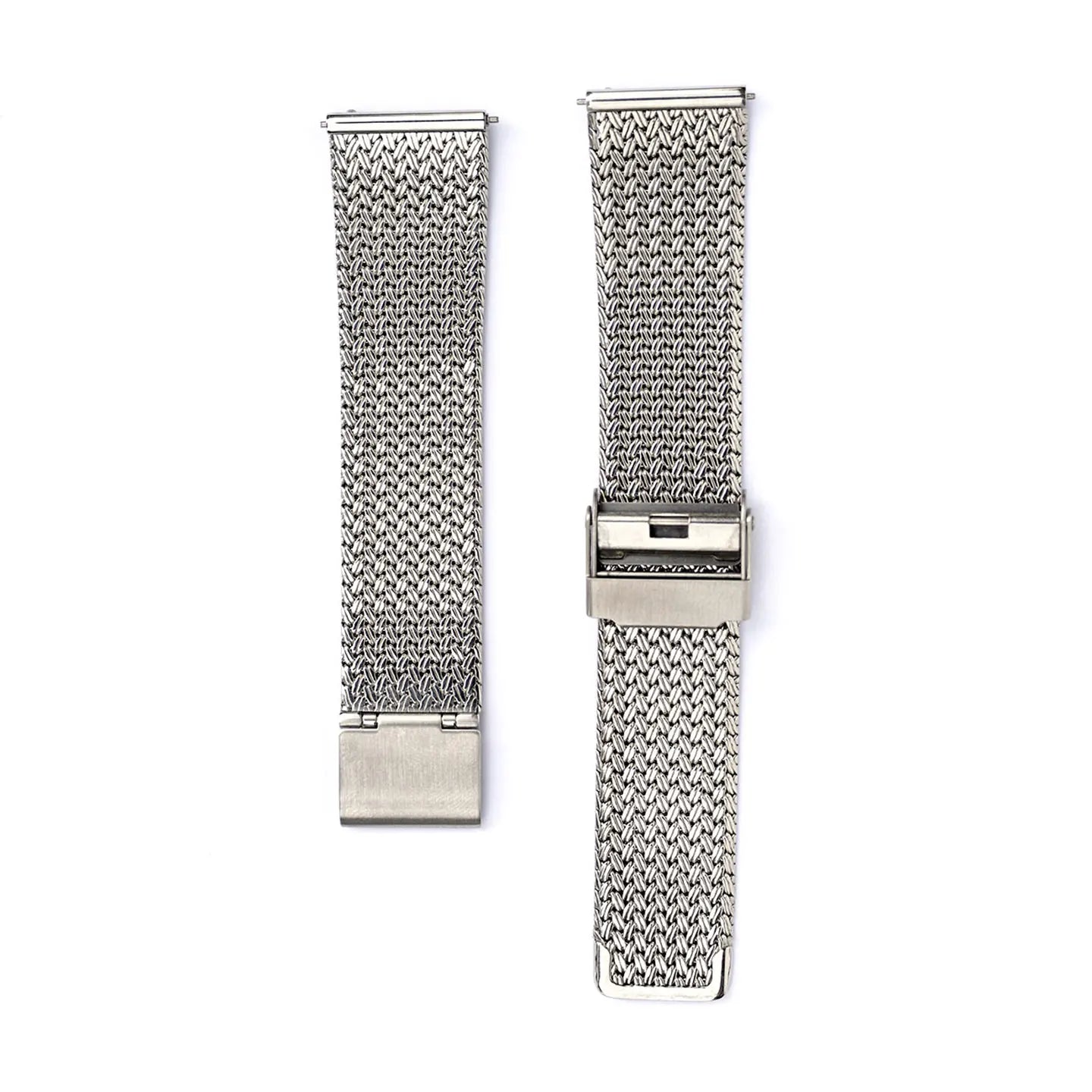 Cinturino/bracciale per orologio con motivo intrecciato, cinturino universale in maglia milanese da 20 mm