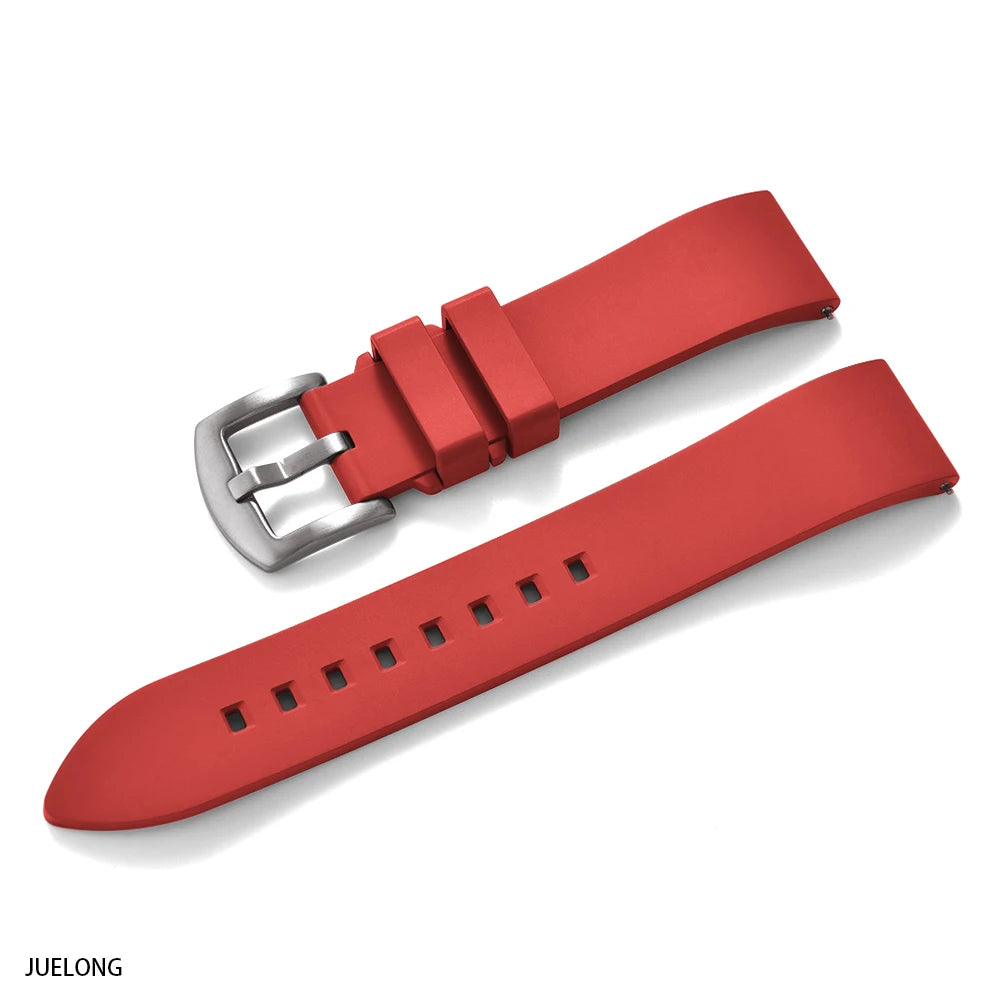 Premium fluoroelastomer rubber watch strap, FKM quick-release watch strap 18-19-20-21-22-23-24mm for every brand of dive watch