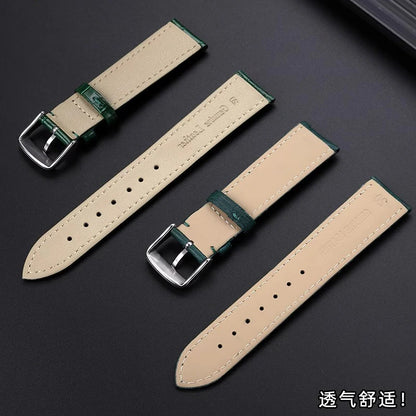 Green butterfly watch strap, 12mm, 14mm, 16mm, 18mm, 20mm, 22mm, high quality, casual, business, watch strap, watch accessories
