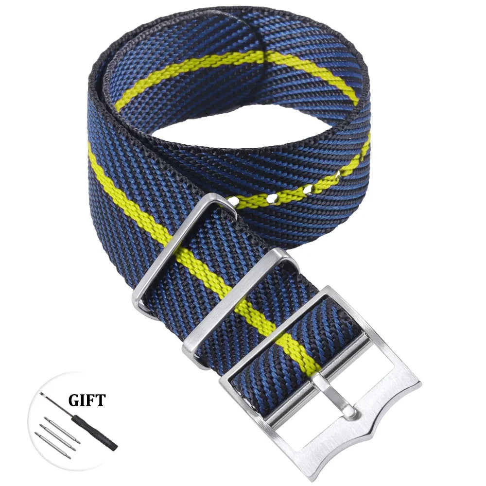 Bracelet de Montre Nato en Nylon - Boucle Argent ou Rose Gold