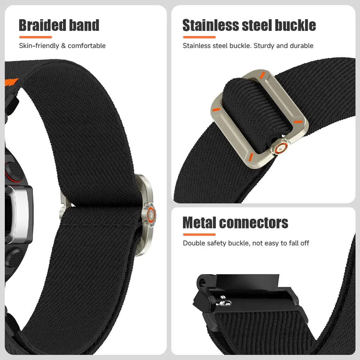 Bracelet à boucle en Nylon pour montre intelligente Huami Amazfit T-REX 3/2/1, pour femmes et hommes, pour Huami Amazfit T-Rex 3 pro 48mm 44mm