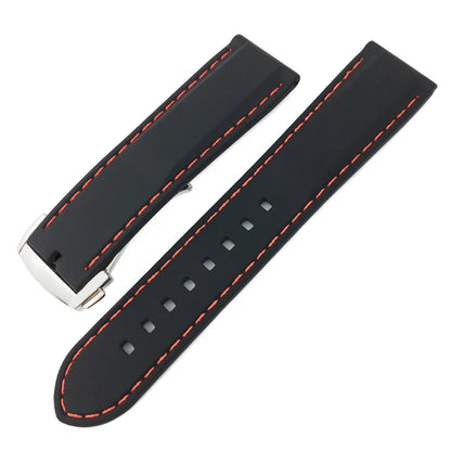 Soft Natural Rubber Watch Strap, 18mm 20mm 22mm, Suitable for HUAWEI GT SEIKO SKX IWC Tudor 19mm 21mm, Silicone for Tissot Diving Bracelet