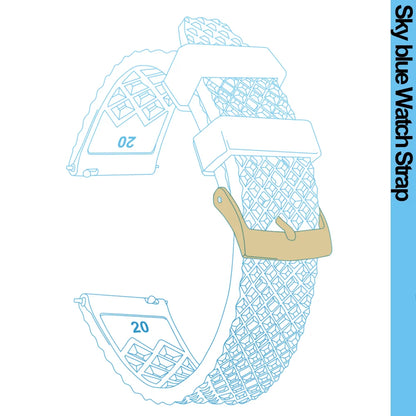 Cinturino per orologio Rapide Premium in gomma a nido d'ape - Universale