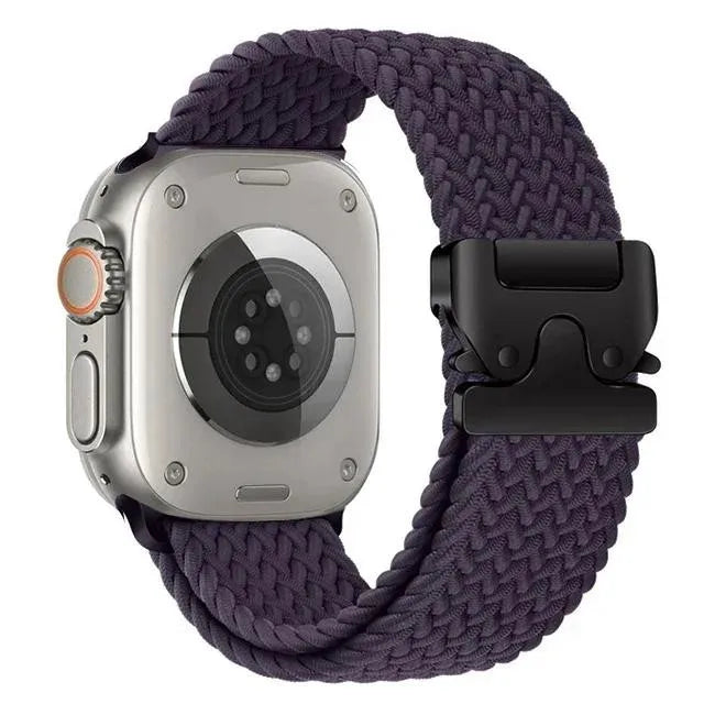 Nylon Solo Loop Bracelet for Apple Watch 46mm 44mm 45mm 42mm 40mm 38mm 41mm Ultra2 49mm iWatch Series 10 9 SE 8 7 6 5 4