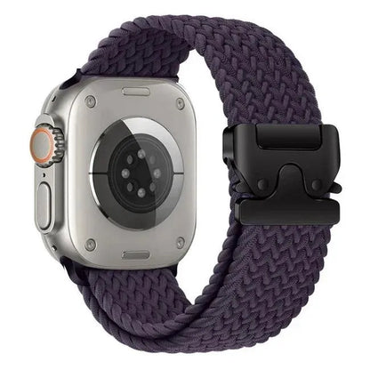 Nylon Solo Loop Bracelet for Apple Watch 46mm 44mm 45mm 42mm 40mm 38mm 41mm Ultra2 49mm iWatch Series 10 9 SE 8 7 6 5 4