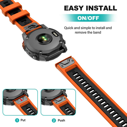 Bracelet de montre en silicone 22 mm 26 mm pour Garmin Fenix 8Pro 7 7X 6X Pro 5X Plus Epix Gen2 Enduro 3 2, bracelet souple à libération rapide QuickFit
