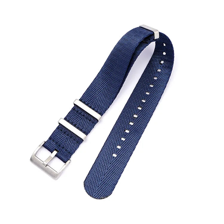 Bracelet NATO 20mm 22mm 24mm Bracelet de montre en Nylon pour Omega Seamaster 300 Bracelet de remplacement de sport de plongée noir avec ceinture