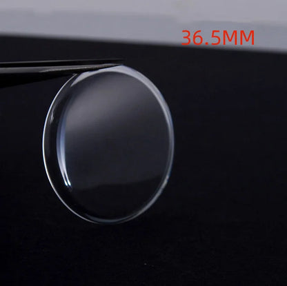 Vetro minerale per orologio, bombato alto a gradini, gamma di diametri da 31 mm a 38,5 mm