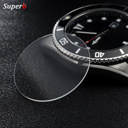 Diamètres 20-34,5 mm 28-38,5 mm Verre de montre plat de remplacement Plat 0,8/1,2 mm d'épaisseur en cristal transparent Accessoires de montre