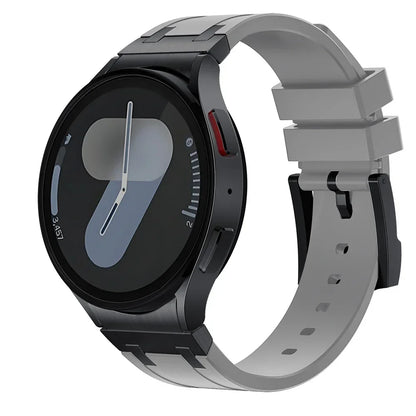Bracelet de sport en silicone sans interstice pour hommes, compatible Samsung Galaxy Watch 7 40mm 44mm, 6 4 Classic 46 47mm, 42 43mm, 5 Pro 45mm