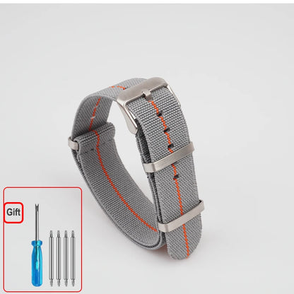 Cinturino per orologio NATO, paracadute in nylon elastico