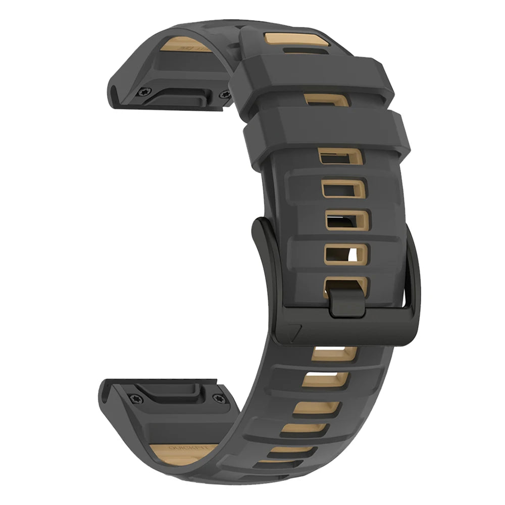 Bracelet en silicone QuickFit 22mm 26mm pour Garmin Fenix 8Pro 7 7X 6X Pro 5X Plus Epix Gen2 Enduro 3 2, bracelet de montre souple à libération rapide