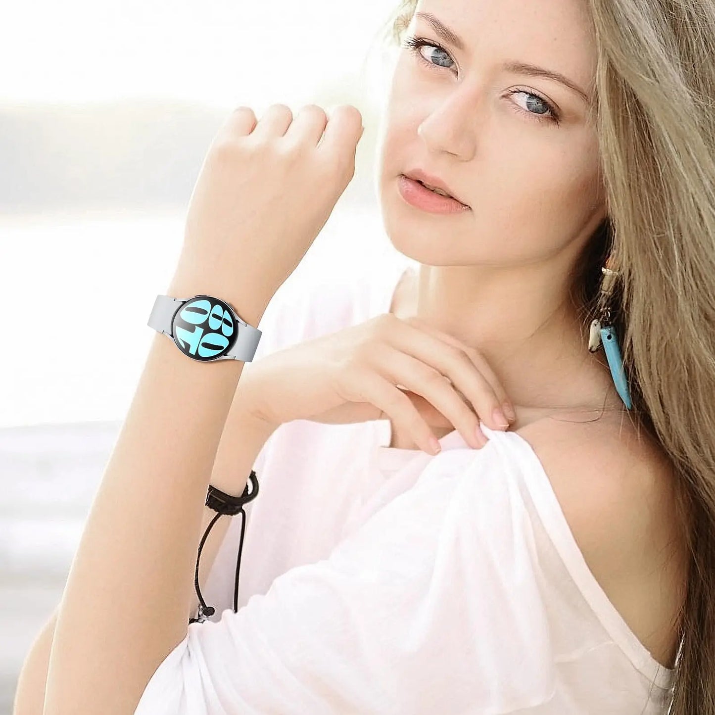 Bracelet d'origine pour Samsung Galaxy Watch 7 6 5 4 FE 44mm 40mm/Pro 45mm Bracelet de Sport en Silicone correa watch6 Bracelet classique 43 47mm