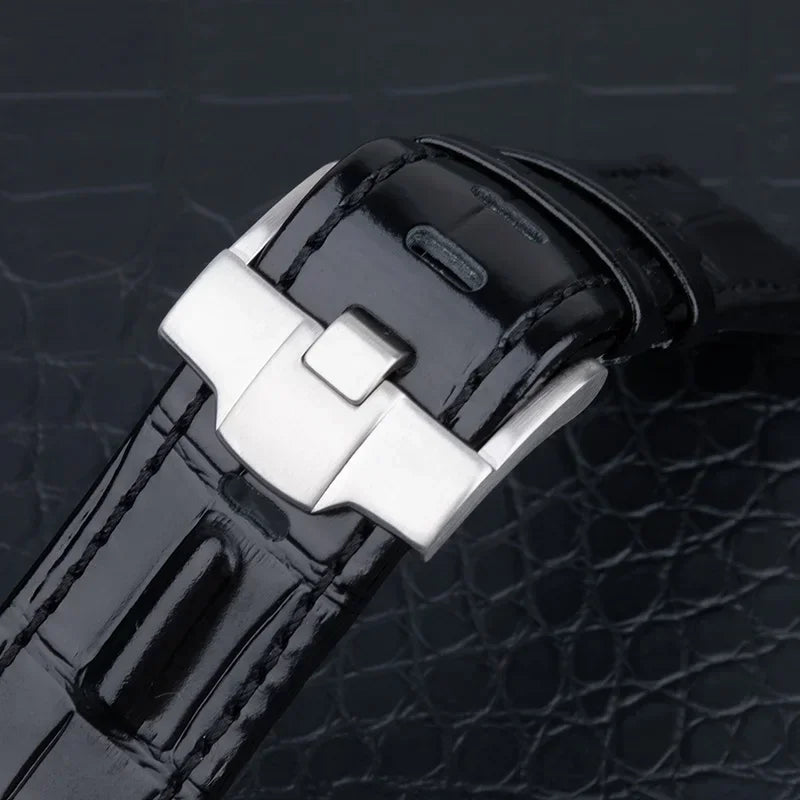 28mm Bracelet for Audemars and Piguet, Royal Oak Offshore Strap for AP 26470 15703 15710, Soft Cowhide Leather Watch Band for Men