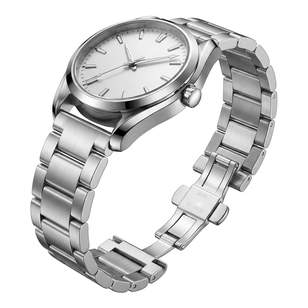 Bracelet de montre en acier inoxydable pour homme, bracelet de montre en métal, fermoir à déploiement double, haute qualité, 18mm, 20mm, 21mm, 22mm, 23mm, 24mm