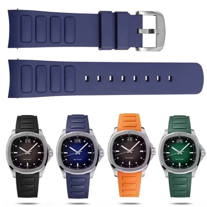 Mido美度表Multifort TV系列M049.526专用防水橡胶表带，22mm，M049弧形接口，硅胶手表配件