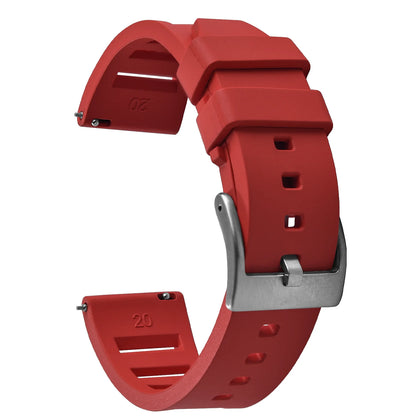 Premium Quality Fluorinated Rubber Watch Strap, 20mm 22mm, for New FKM Watch Bands, Diving Strap, Quick Release Wrist Belt Accessories