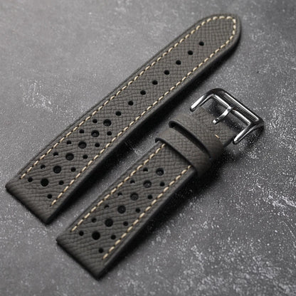 Palm Mars Handmade Cowhide Watch Band for Men, Genuine Leather, Soft Style, First Layer, Black, Brown, Grey, 18mm, 19mm, 20mm, 21mm, 22mm