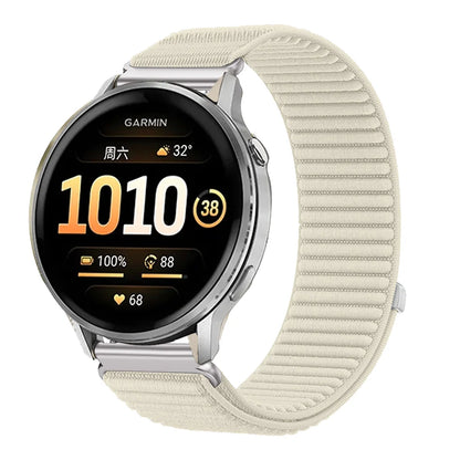 Cinturino in nylon da 20 mm 22 mm per Garmin Forerunner 255 265 970 165 55/Active 6 5, Correa Garmin Venu 4 3 45 mm/Vivoactive 5