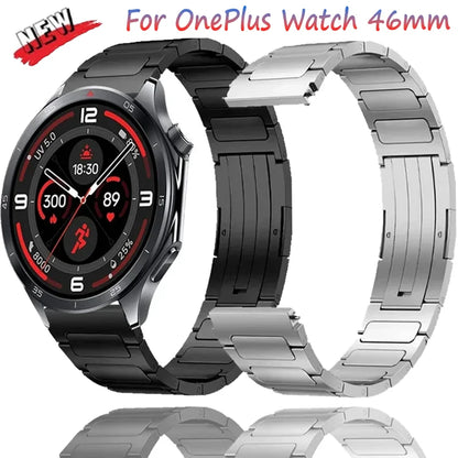 Cinturino in titanio da 22 mm per OnePlus Watch, 46 mm/3/2/2R, traspirante, di lusso, per OPPO 4 Pro-X-X2/Realme Watch S2-2 3S Pro