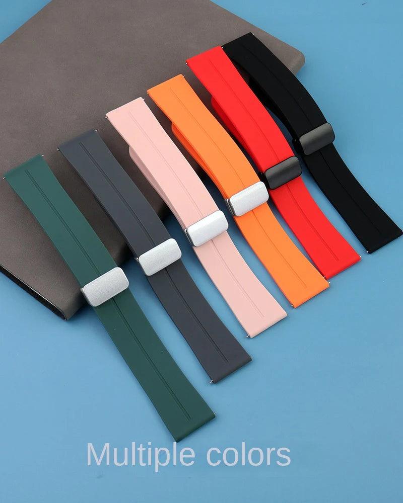 Cinturino in silicone morbido da uomo e donna, per Swatch, Blancpain Fifty Fathoms, Five Ocean, blu, arancione, verde, grigio, strumento, marca Co, 22mm