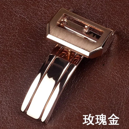 For IWC Pilots Portofino Family Stainless Steel Watch Bracelet with Folding Buckle for Men 18mm
